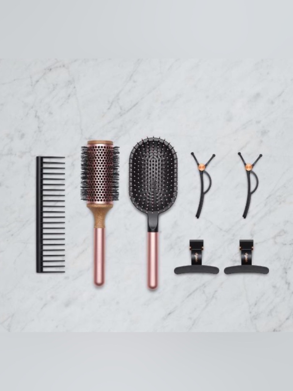 Dyson Styling Brush Set in Rose Gold and Black